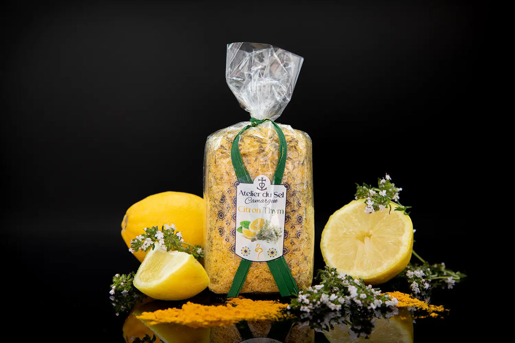 Lemon and Thyme - Flavored Coarse Camargue Salt Refill 