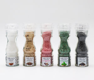 Discovery Box - 5 Flavored Camargue Salt Mills 